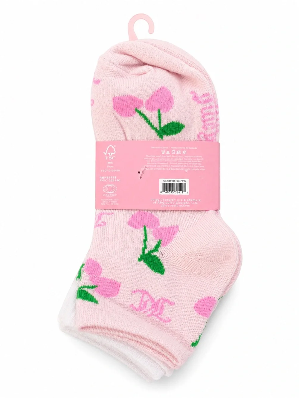 Juicy Couture Quarter Socks 8 Pack